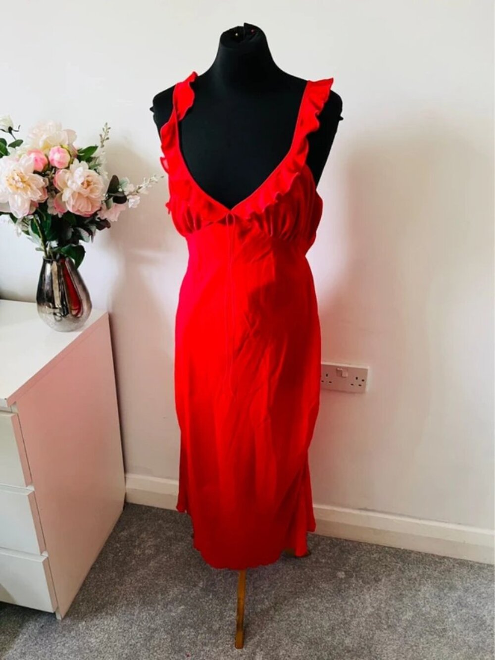 Cider long red dress size XL
